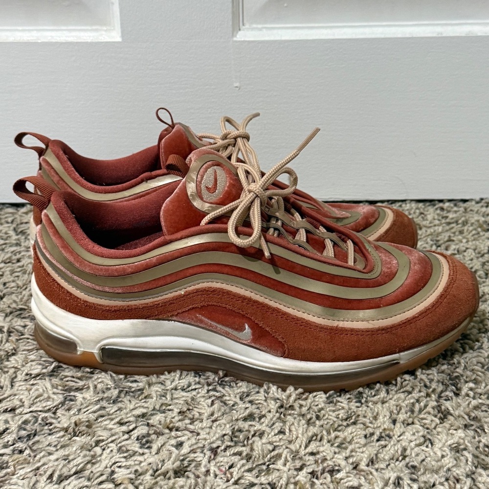 Nike Air Max 97 LX Velvet Dusty Peach Bio Beige AH6805-200 Womens 10 - Picture 2 of 5